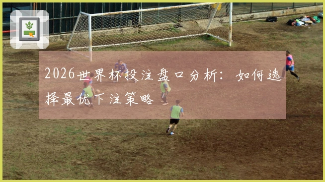 2026世界杯投注盘口分析：如何选择最优下注策略